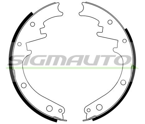 Sigmauto SFD473 Колодки тормозные барабанные, комплект SFD473: Отличная цена - Купить в Польше на 2407.PL!