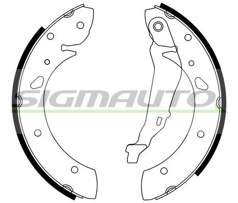 Sigmauto SFA711 Brake shoe set SFA711: Buy near me in Poland at 2407.PL - Good price!