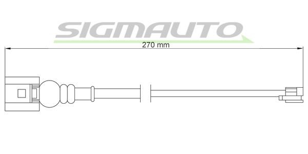 Sigmauto WI0665 Датчик износа тормозных колодок WI0665: Отличная цена - Купить в Польше на 2407.PL!