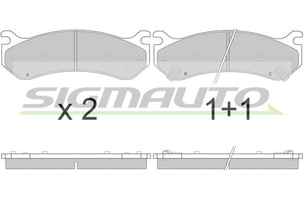 Sigmauto SPA918 Brake Pad Set, disc brake SPA918: Buy near me in Poland at 2407.PL - Good price!
