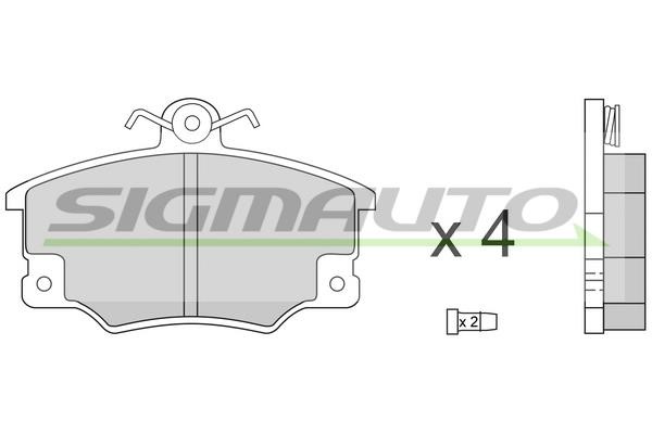 Sigmauto SPA268 Brake Pad Set, disc brake SPA268: Buy near me in Poland at 2407.PL - Good price!