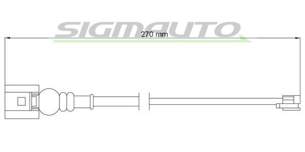 Sigmauto WI0773 Warning contact, brake pad wear WI0773: Buy near me at 2407.PL in Poland at an Affordable price!