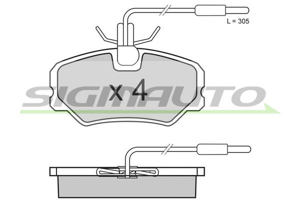 Sigmauto SPA646 Гальмівні колодки, комплект SPA646: Приваблива ціна - Купити у Польщі на 2407.PL!