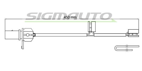 Sigmauto WI0955 Warning contact, brake pad wear WI0955: Buy near me in Poland at 2407.PL - Good price!