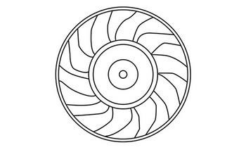 WXQP 351273 Hub, engine cooling fan wheel 351273: Buy near me in Poland at 2407.PL - Good price!