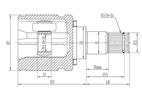 WXQP 41935 Joint kit, drive shaft 41935: Buy near me at 2407.PL in Poland at an Affordable price!