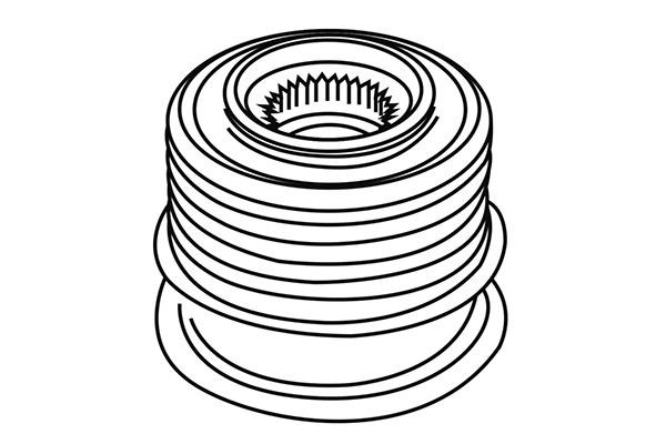 WXQP 250249 Шкив генератора 250249: Отличная цена - Купить в Польше на 2407.PL!