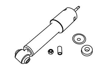 WXQP 361631 Front oil and gas suspension shock absorber 361631: Buy near me at 2407.PL in Poland at an Affordable price!