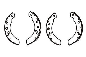 WXQP 640059 Brake shoe set 640059: Buy near me at 2407.PL in Poland at an Affordable price!
