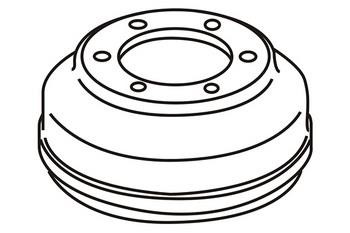 WXQP 640013 Rear brake drum 640013: Buy near me in Poland at 2407.PL - Good price!