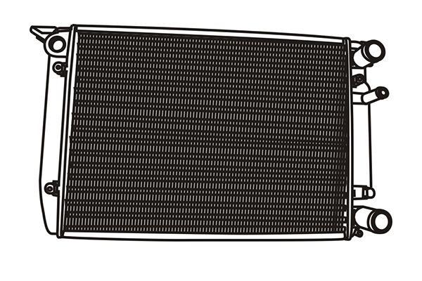 WXQP 321073 Radiator, engine cooling 321073: Buy near me in Poland at 2407.PL - Good price!