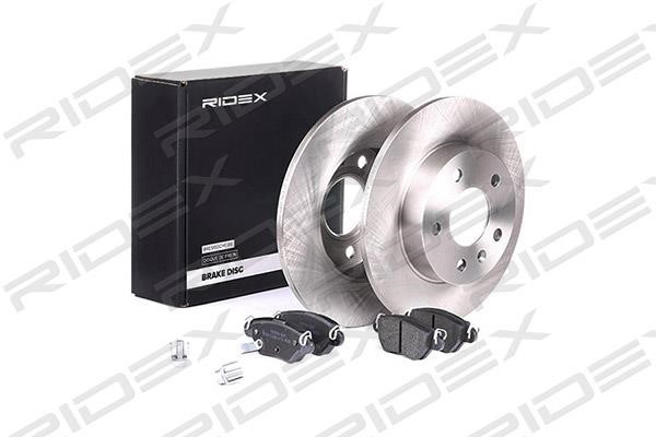 Ridex 3405B0022 Brake discs with pads rear non-ventilated, set 3405B0022: Buy near me at 2407.PL in Poland at an Affordable price!