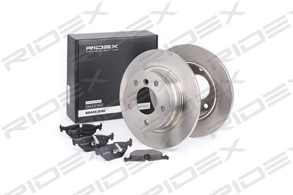 Ridex 3405B0134 Brake discs with pads rear non-ventilated, set 3405B0134: Buy near me in Poland at 2407.PL - Good price!