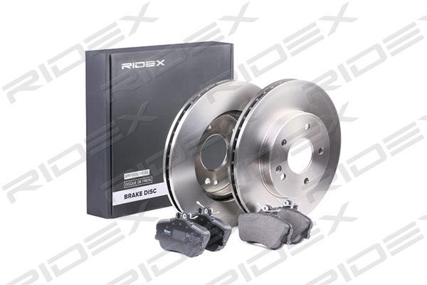 Ridex 3405B0220 Front ventilated brake discs with pads, set 3405B0220: Buy near me in Poland at 2407.PL - Good price!