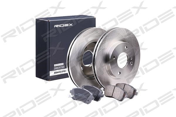 Ridex 3405B0238 Front ventilated brake discs with pads, set 3405B0238: Buy near me in Poland at 2407.PL - Good price!