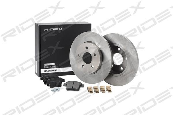 Ridex 3405B0072 Brake discs with pads rear non-ventilated, set 3405B0072: Buy near me in Poland at 2407.PL - Good price!