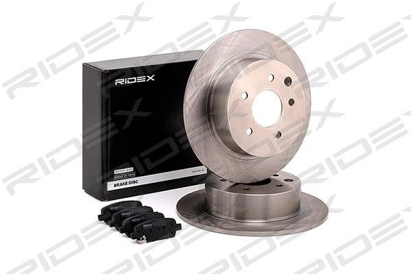 Ridex 3405B0280 Brake discs with pads rear non-ventilated, set 3405B0280: Buy near me in Poland at 2407.PL - Good price!