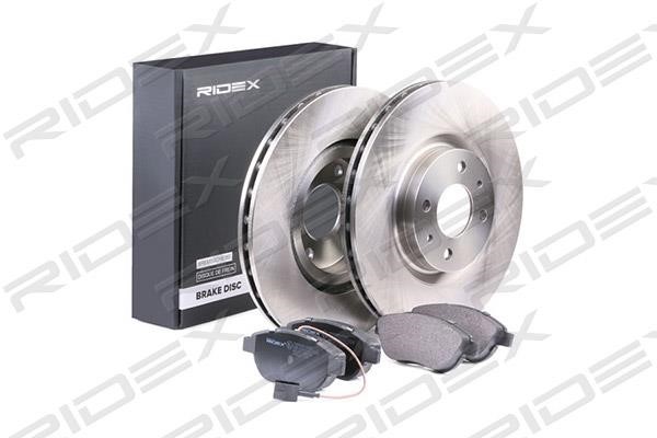 Ridex 3405B0112 Front ventilated brake discs with pads, set 3405B0112: Buy near me in Poland at 2407.PL - Good price!
