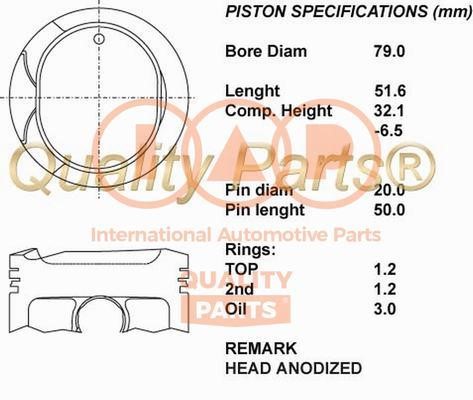 IAP 100-17105 Piston 10017105: Buy near me in Poland at 2407.PL - Good price!