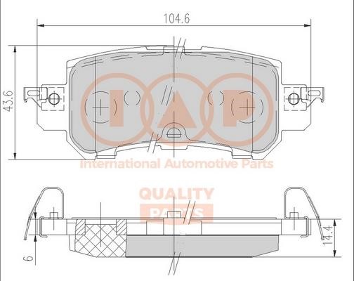 IAP 704-11111 Brake Pad Set, disc brake 70411111: Buy near me in Poland at 2407.PL - Good price!