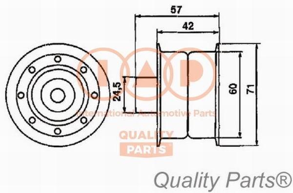 IAP 127-13051 Tensioner pulley, timing belt 12713051: Buy near me in Poland at 2407.PL - Good price!