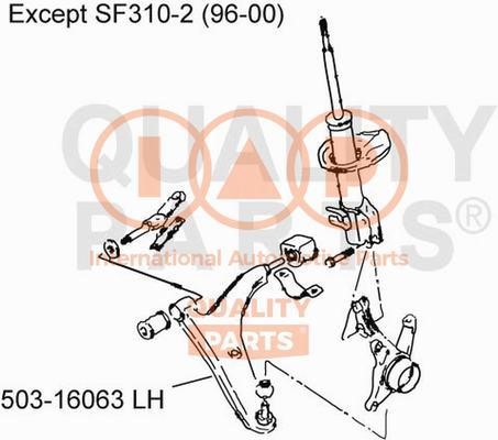 IAP 503-16063 Track Control Arm 50316063: Buy near me in Poland at 2407.PL - Good price!