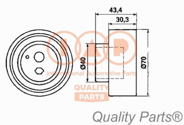 IAP 127-13084 Tensioner pulley, timing belt 12713084: Buy near me in Poland at 2407.PL - Good price!