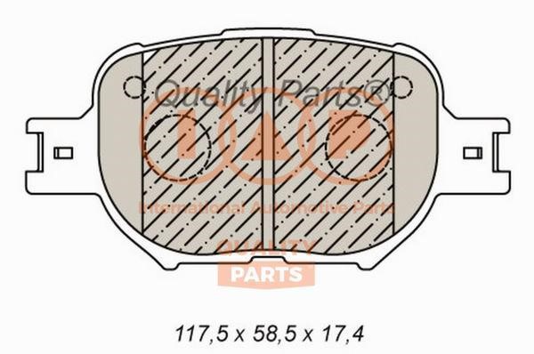 IAP 704-17190X Brake Pad Set, disc brake 70417190X: Buy near me in Poland at 2407.PL - Good price!