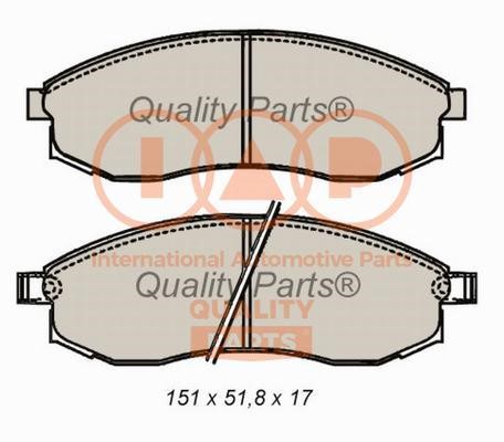 IAP 704-13099X Brake Pad Set, disc brake 70413099X: Buy near me in Poland at 2407.PL - Good price!