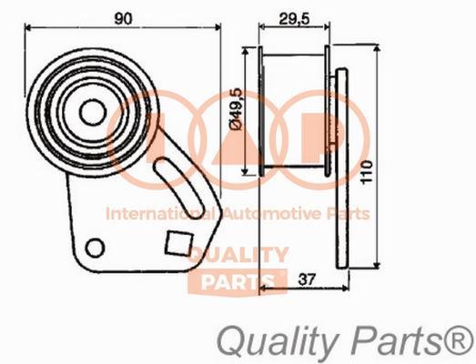 IAP 127-14030 Tensioner pulley, timing belt 12714030: Buy near me in Poland at 2407.PL - Good price!
