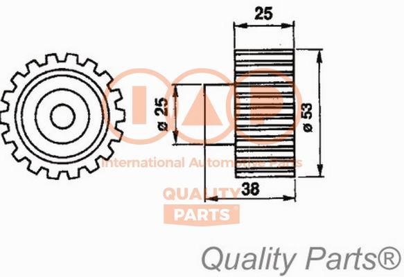 IAP 127-15022 Tensioner pulley, timing belt 12715022: Buy near me in Poland at 2407.PL - Good price!