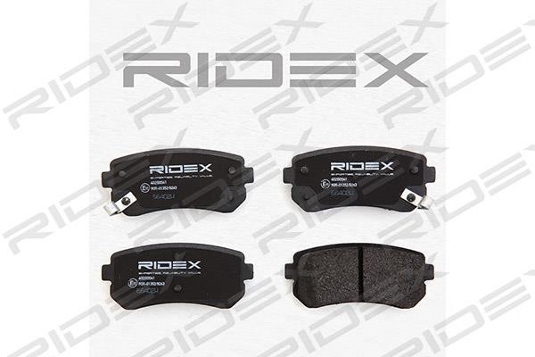 Ridex 402B0041 Тормозные колодки дисковые, комплект 402B0041: Отличная цена - Купить в Польше на 2407.PL!