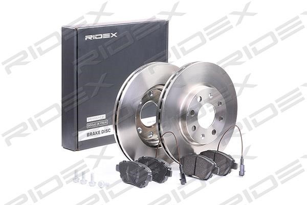 Ridex 3405B0127 Front ventilated brake discs with pads, set 3405B0127: Buy near me in Poland at 2407.PL - Good price!