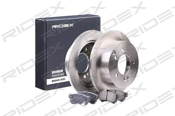 Ridex 3405B0306 Brake discs with pads rear non-ventilated, set 3405B0306: Buy near me at 2407.PL in Poland at an Affordable price!