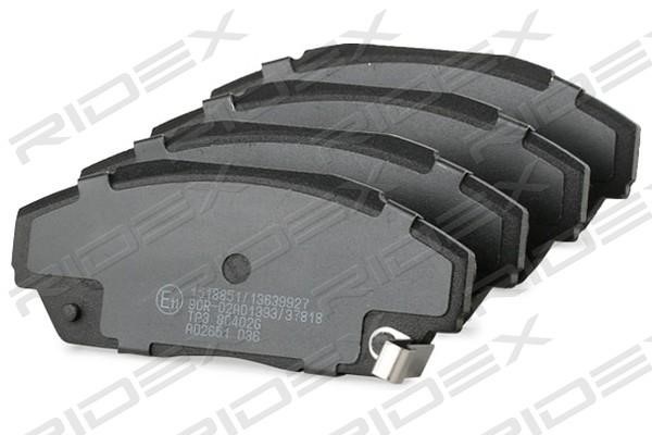 Brake Pad Set, disc brake Ridex 402B0874