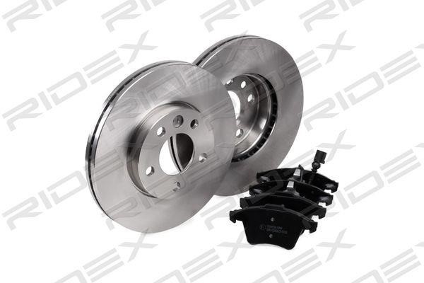 Ridex 3405B0386 Brake discs with pads rear non-ventilated, set 3405B0386: Buy near me in Poland at 2407.PL - Good price!