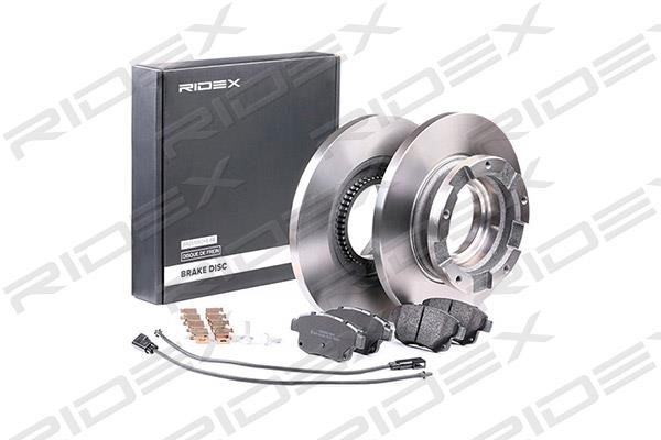 Ridex 3405B0267 Brake discs with pads rear non-ventilated, set 3405B0267: Buy near me in Poland at 2407.PL - Good price!