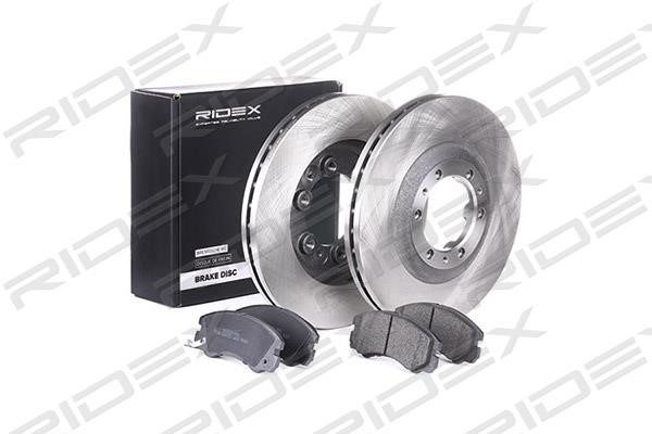 Ridex 3405B0142 Front ventilated brake discs with pads, set 3405B0142: Buy near me in Poland at 2407.PL - Good price!
