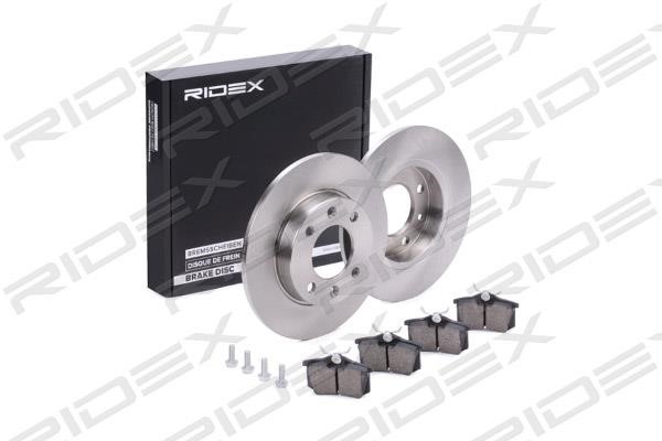 Ridex 3405B0372 Brake discs with pads rear non-ventilated, set 3405B0372: Buy near me at 2407.PL in Poland at an Affordable price!