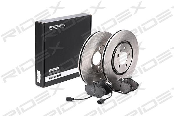 Ridex 3405B0180 Front ventilated brake discs with pads, set 3405B0180: Buy near me in Poland at 2407.PL - Good price!