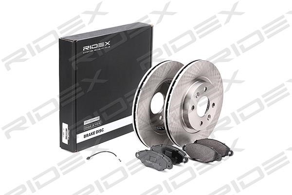 Ridex 3405B0167 Front ventilated brake discs with pads, set 3405B0167: Buy near me in Poland at 2407.PL - Good price!