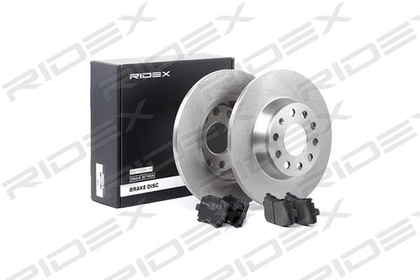 Ridex 3405B0009 Brake discs with pads rear non-ventilated, set 3405B0009: Buy near me in Poland at 2407.PL - Good price!