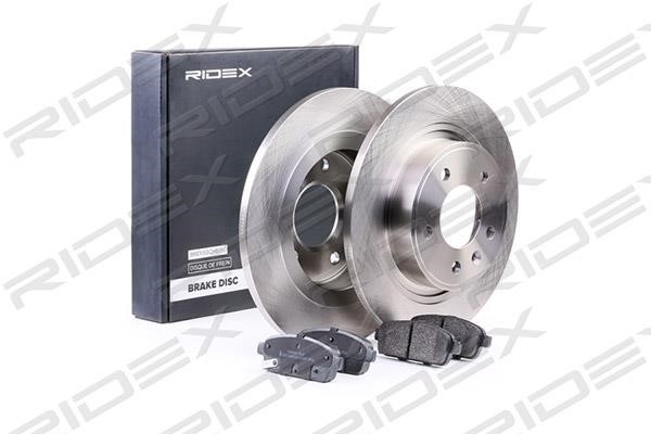 Ridex 3405B0215 Brake discs with pads rear non-ventilated, set 3405B0215: Buy near me in Poland at 2407.PL - Good price!