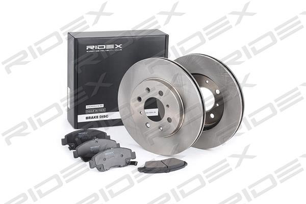 Ridex 3405B0121 Front ventilated brake discs with pads, set 3405B0121: Buy near me in Poland at 2407.PL - Good price!