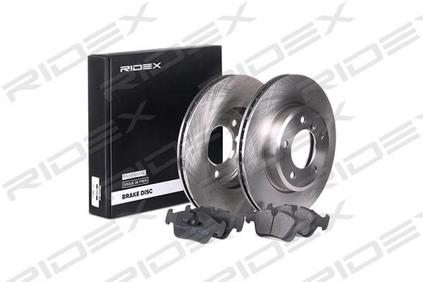 Ridex 3405B0132 Front ventilated brake discs with pads, set 3405B0132: Buy near me in Poland at 2407.PL - Good price!