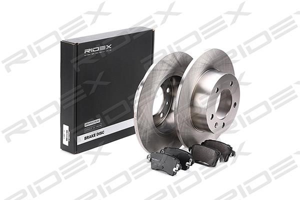 Ridex 3405B0179 Brake discs with pads rear non-ventilated, set 3405B0179: Buy near me in Poland at 2407.PL - Good price!