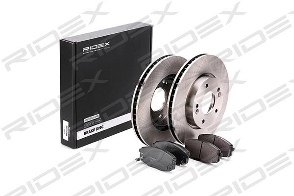 Ridex 3405B0130 Front ventilated brake discs with pads, set 3405B0130: Buy near me in Poland at 2407.PL - Good price!