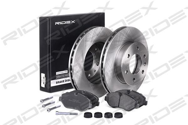 Ridex 3405B0168 Front ventilated brake discs with pads, set 3405B0168: Buy near me in Poland at 2407.PL - Good price!