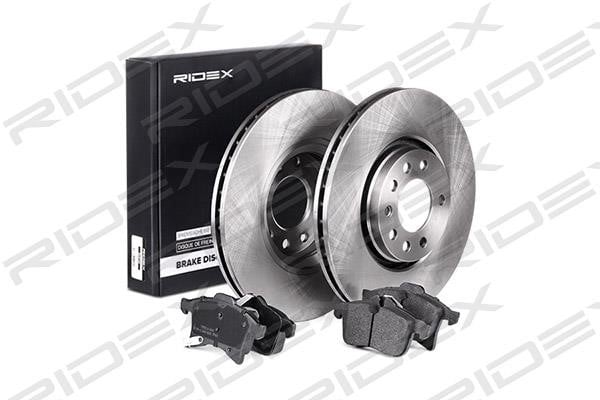 Ridex 3405B0223 Front ventilated brake discs with pads, set 3405B0223: Buy near me in Poland at 2407.PL - Good price!