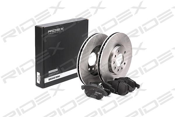 Ridex 3405B0138 Front ventilated brake discs with pads, set 3405B0138: Buy near me in Poland at 2407.PL - Good price!